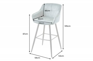 STOC!!! SET 2 SCAUNE EUPHORIA 100CM, PICIOARE DIN METAL SI MICROFIBRA FINA, CULOARE VERDE/PETROL - Img 7