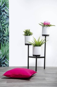 SUPORT GHIVECI, FIORI, DIN METAL SI POLIPROPILENA, STIL MODERN B2