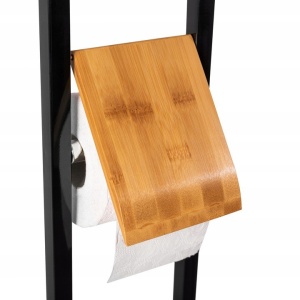 SUPORT REA TOALETA, METAL SI BAMBUS 391913, DESIGN MODERN, CALITATE SUPERIOARA, REA