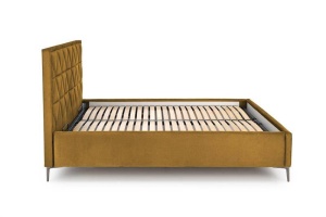 TABLIE PAT, MODULO W5 160, GALBEN MUSTAR, MONOLIT 48, TAPITATA IN CATIFEA - Img 1