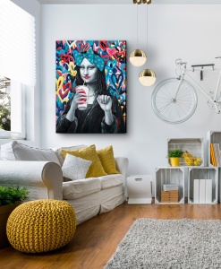 TABLOU DECORATIV GIOCONDA 253987, PICTURA ACRILICA PE PANZA, STIL MODERN, SCHULLER