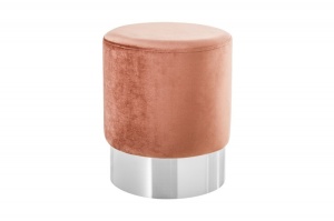 TABURET BAROCK 39601 ROZ/ARGINTIU STIL MODERN ELEGANT - Img 5