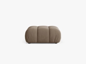 TABURET BELLIS, CAPPUCCINO, CU TAPITERIE DIN CATIFEA BLUVEL, MICADONI