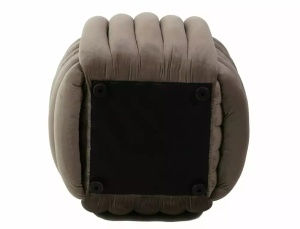 TABURET BRUNI VELVET, BEJ, TAP 251, CU TAPITERIE DIN CATIFEA, STIL MODERN - Img 3