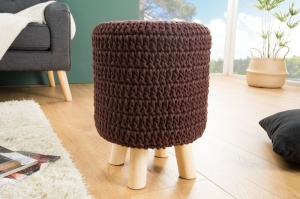 TABURET LEEDS MARO CAFENIU INCHIS 38680 DESIGN RETRO-SCANDINAV