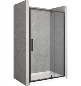 USA CABINA DE DUS, REA RAPID SWING, 110 CM, DE CULOARE NEAGRA, CALITATE SUPERIOARA, REA - Img 4