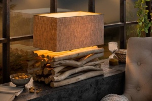 VEIOZA EUPHORIA II BEJ/NATURAL DIN TEXTIL SI LEMN COD 39247 - Img 2