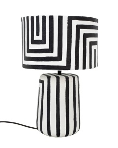 VEIOZA STRICE 44 CM, ALB/NEGRU, CONFECTIONATA DIN HARTIE, STIL MODERN