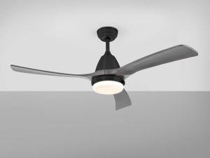 VENTILATOR ASPAS, CU TELECOMANDA, 45/55 CM, NEGRU/GRI/OPAL, DIN METAL, LEMN SI STICLA, STIL MODERN - Img 3