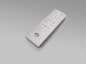 VENTILATOR VENTURI, CU TELECOMANDA, 40/52 CM, NEGRU MAT/OPAL/FUMURIU, DIN METAL SI ACRIL, STIL MODERN - Img 6