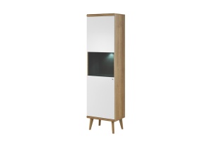 VITRINA LIVING CU LED PRIMO PWT50 DESIGN SCANDINAV PSK