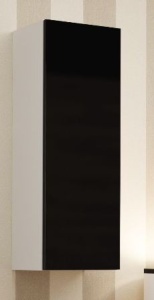 VITRINA LIVING VIGO 90 ALB/NEGRU DESIGN MODERN CM