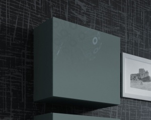 VITRINA LIVING VIGO KWADRAT GRI DESIGN MODERN CM