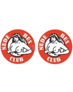 STICKER NUDE BUS CLUB