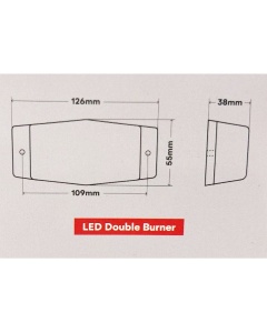 DOUBLE BURNER BRANCO/LARANJA - Img 2