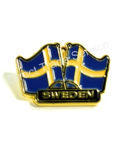 PIN SWEDISH FLAGS