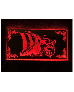 Sinal LED 60x30 RGB VIKING SHIP