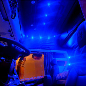 LED INCORPORADO AZUL - CROMADO - 5 PEÇAS - Img 2
