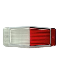 TAMPA DOUBLE BOURNER BRANCO/VERMELHO