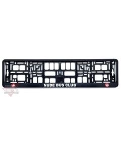PLACA MATRICULA NUDE BUS CLUB