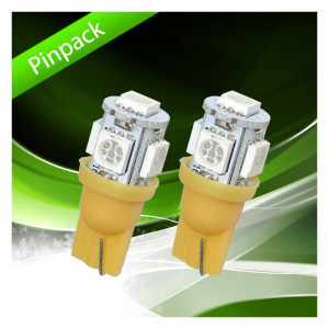 LED LARANJA 5*SMD W5W