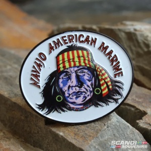 NAVAJO AMERICAN MARINE PIN