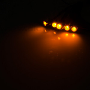 LED INCORPORADO LARANJA - CROMADO - 5 PEÇAS - Img 2