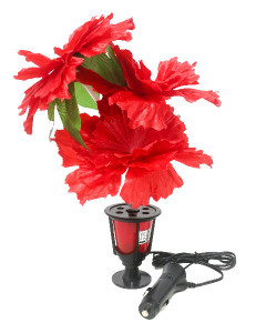 LIGHTED LED FLOWER 12-24V RED LIGHT