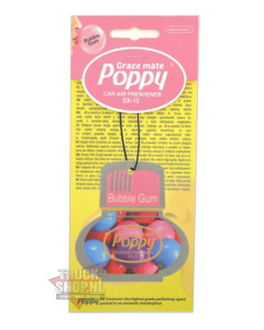 Poppy Grace Mate Classic Cardboard Car Airfreshener BUBBLE GUM