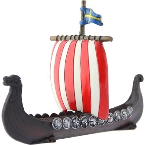 VIKING SHIP SWEDEN 14CM