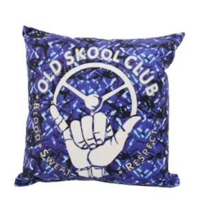 ALMOFADA DANISH PLUSH BLUE OLD SKOOL