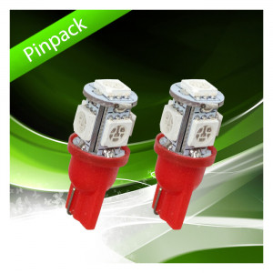 LED VERMELHO 5*SMD W5W