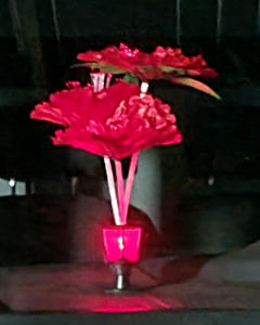 LIGHTED LED FLOWER 12-24V RED LIGHT - Img 2