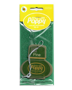 Poppy Grace Mate Classic Cardboard Car Airfreshener PINE