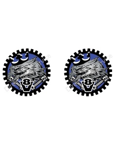 STICKER EAGLE KING OF THE ROAD AZUL