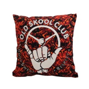 ALMOFADA DANISH PLUSH RED OLD SKOOL
