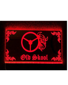 Sinal LED 60x30 RGB OLD SKOOL