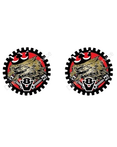 STICKER EAGLE KING OF THE ROAD VERMELHO