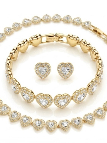 SET HEART ANGELIS GOLD