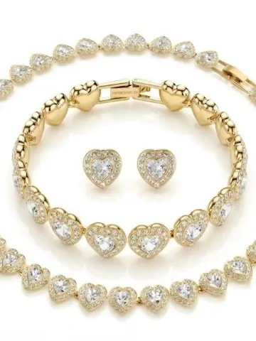 SET HEART ANGELIS GOLD