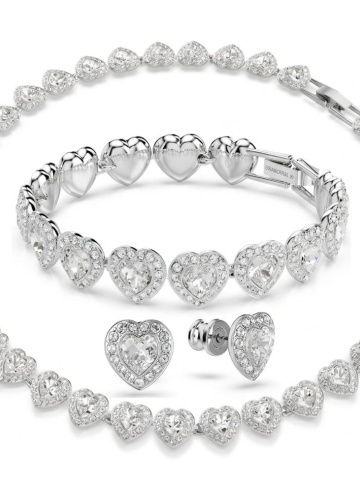 SET HEART ANGELIS SILVER