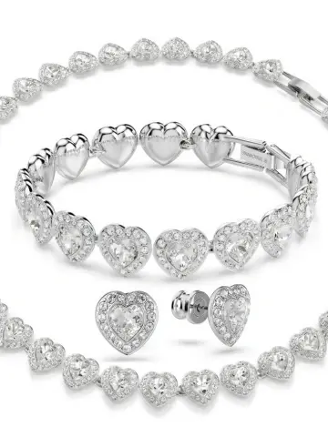 SET HEART ANGELIS SILVER