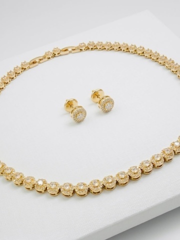 Set Crystal Shine Gold - 2 Piese