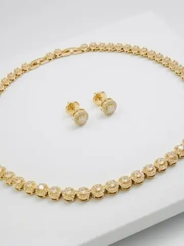 Set Crystal Shine Gold - 2 Piese
