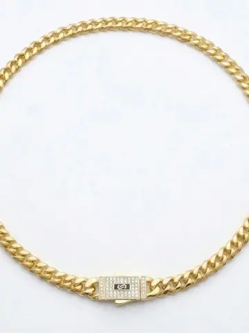 COLIER MONACO 6mm PLACAT CU AUR 18K - Img 3