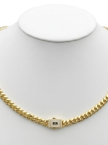 COLIER MONACO 6mm PLACAT CU AUR 18K