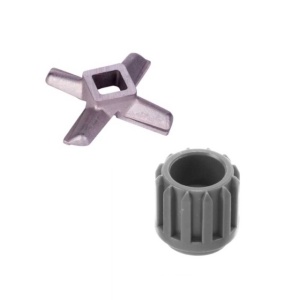 Set cuțit și roată dințată melc mașină de tocat carne Bosch Original 00629848, 10011109