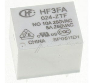 RELEU 1 CONTACT 24VDC 10A-277VAC, HF3FA-024-ZTF