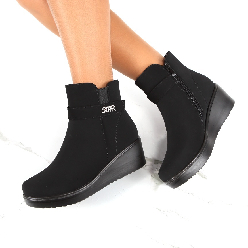 Ghete negre imblanite Alira - 1 | YEO