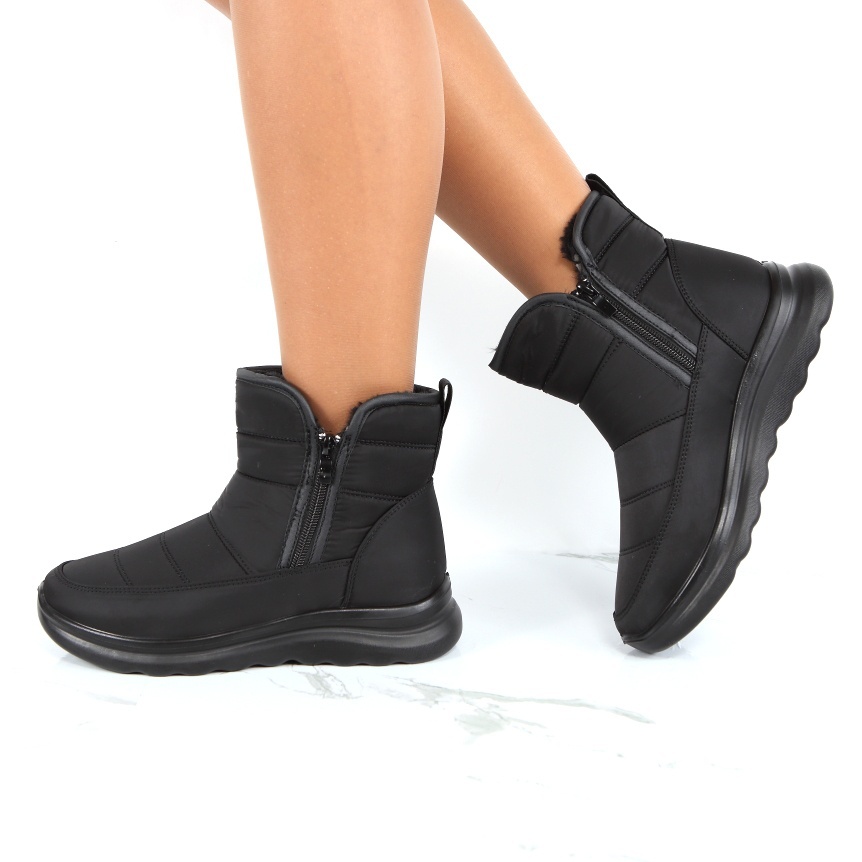 Ghete negre imblanite Fayra - 1 | YEO